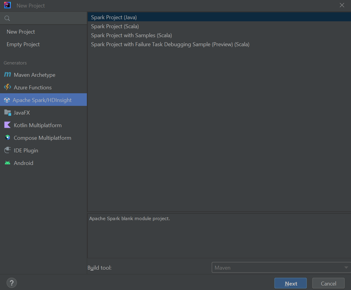 Tutorial Scala Maven App For Spark IntelliJ Azure HDInsight Microsoft Learn