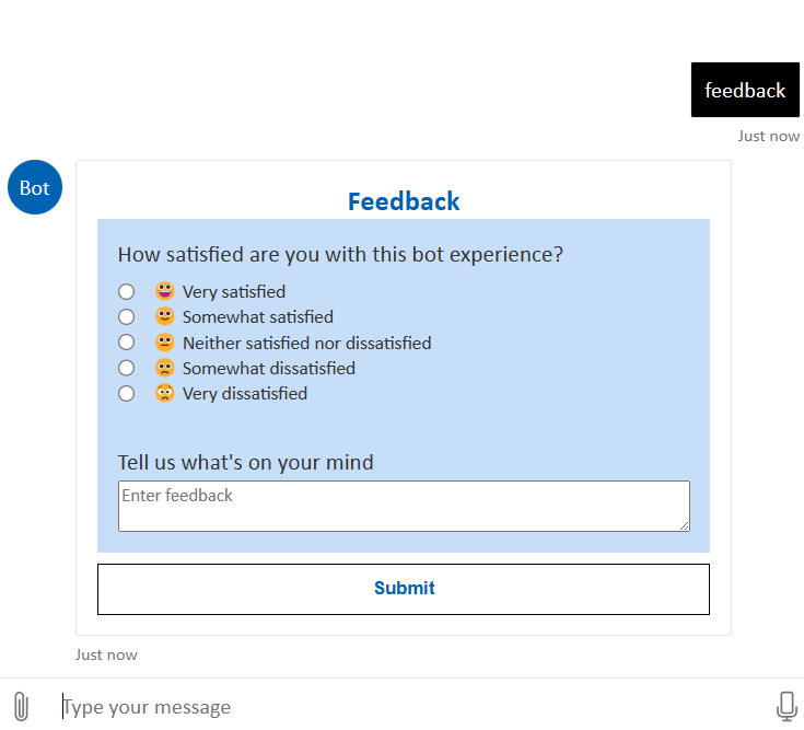 a screenshot of a user giving feedback