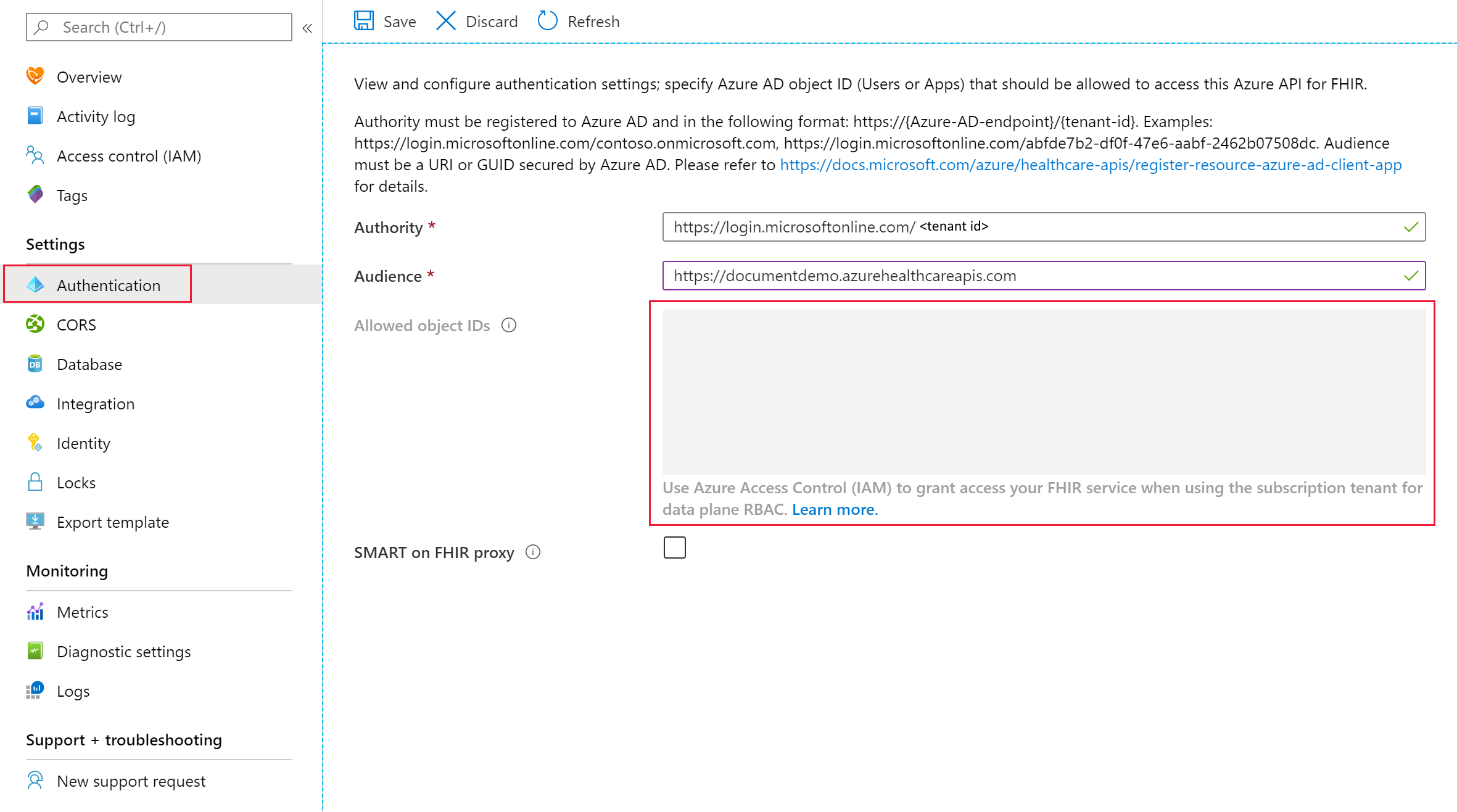 Confirm Azure RBAC mode