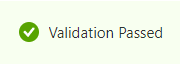 Screenshot that shows the Review + create pane displaying the Validation Passed message.