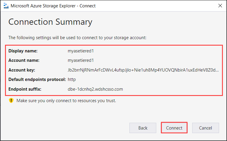 Configure Storage Explorer 5
