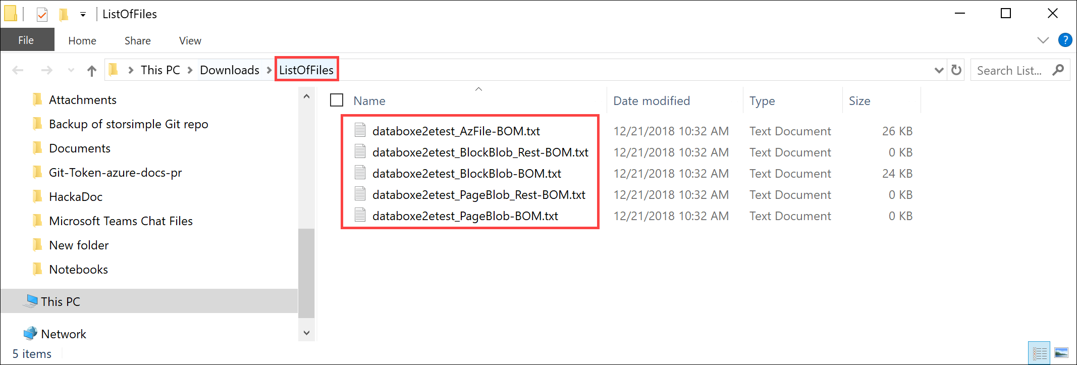 Download list of files or BOM files