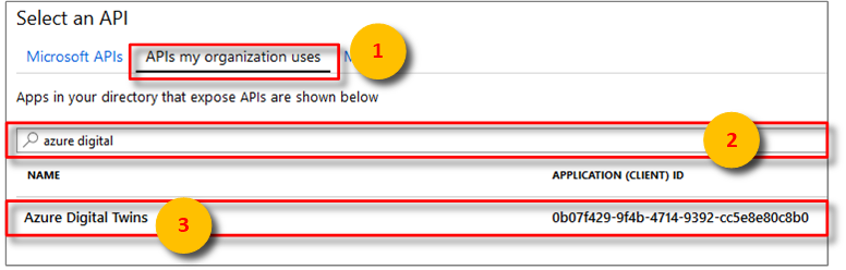 Search API or Azure Digital Twins