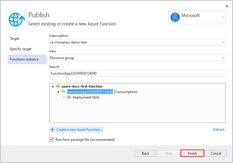 Develop Azure Functions using Visual Studio | Microsoft Learn