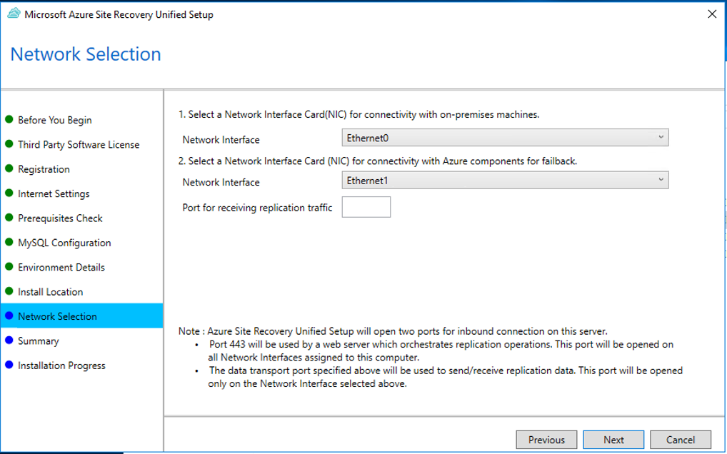 Grupos de Segurança de Rede com Azure Site Recovery - Azure Site Recovery