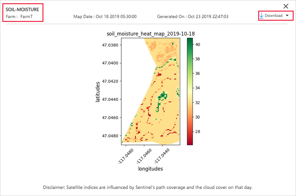 Soil Moisture heatmap preview