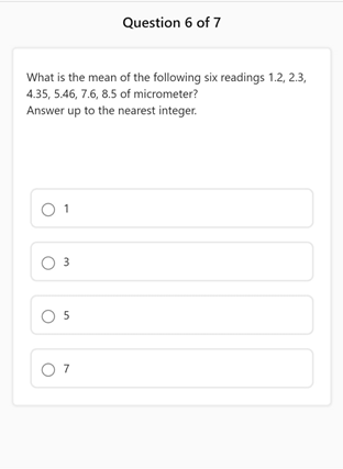 Numerical Question sample