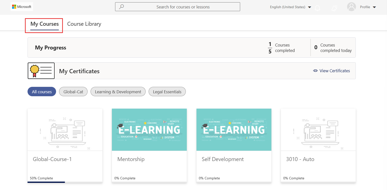 Learning Path / Courses