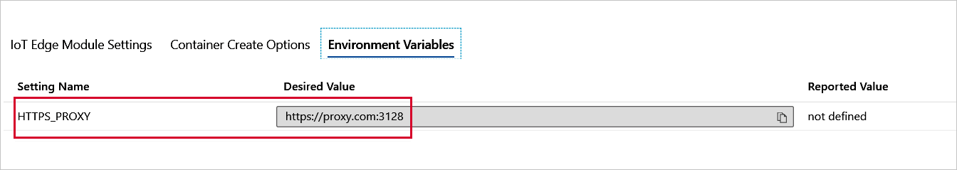 Screenshot shows Environment Variables tab.