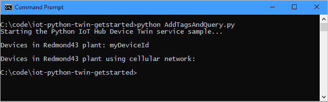 Get started with Azure IoT Hub device twins (Python) - Azure IoT