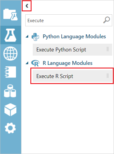 Select Execute R Script module