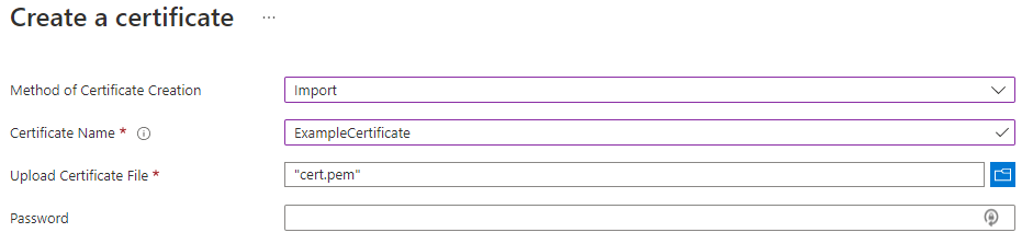 Tutorial - Import a certificate in Key Vault using Azure portal | Microsoft  Learn