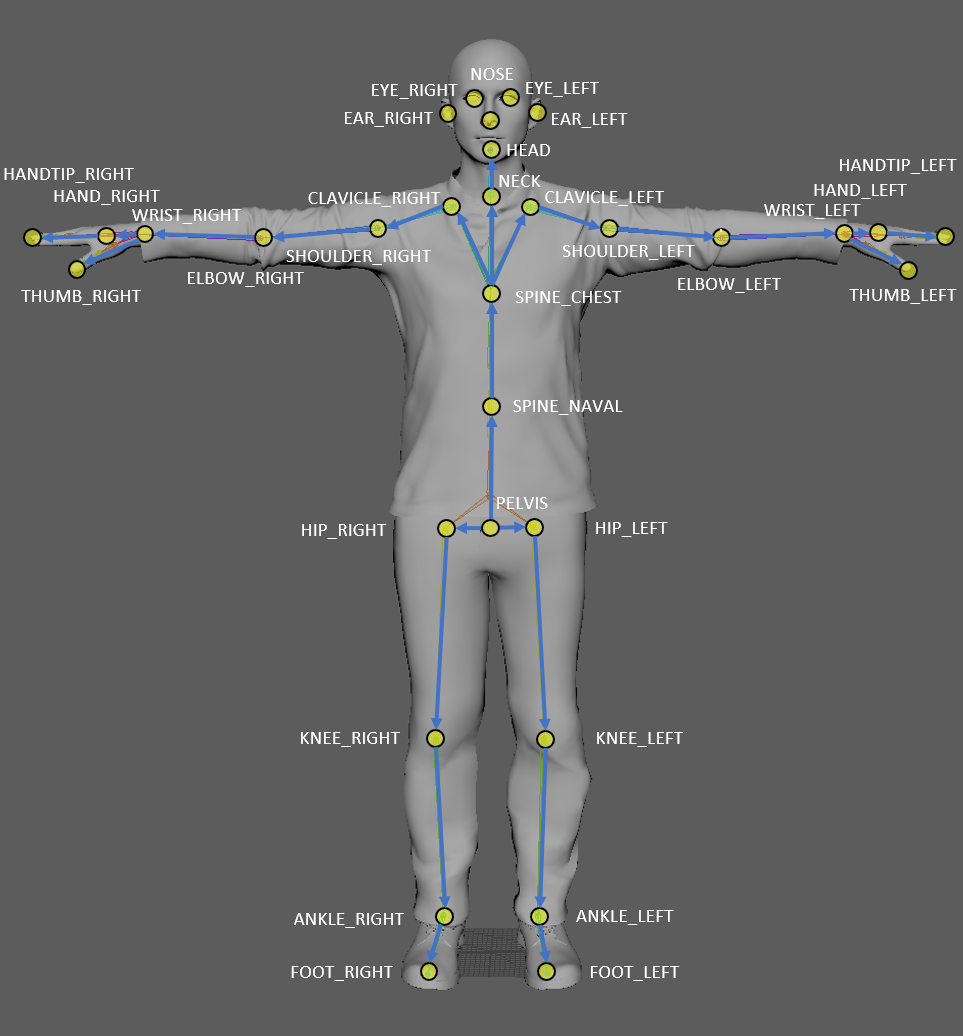 Azure Kinect body tracking joints | Microsoft Learn