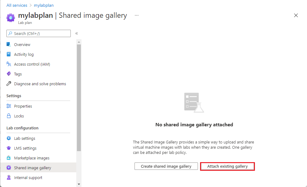 Shared image gallery - Add button
