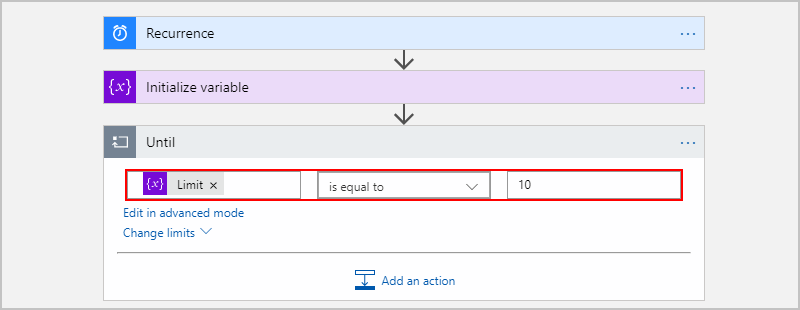 Build exit condition for stopping loop