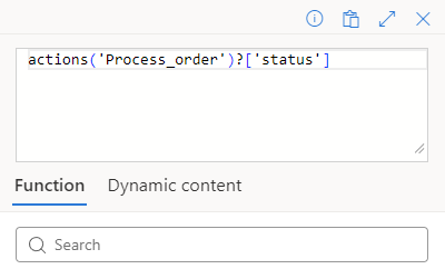 Screenshot shows the expression that checks the scope status.