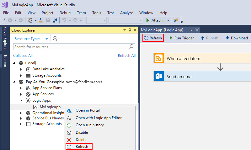 Edit and manage logic apps using Visual Studio - Azure Logic Apps |  Microsoft Learn