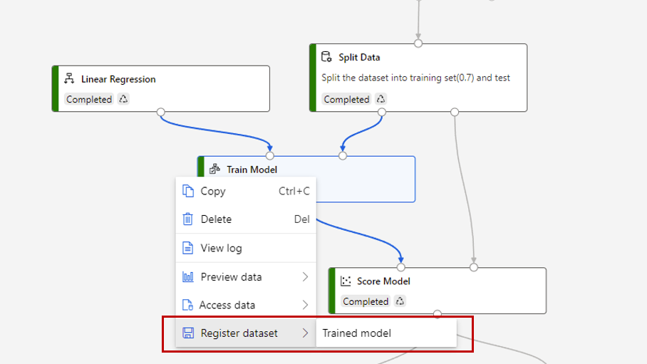 Screenshot showing how to save trained model.