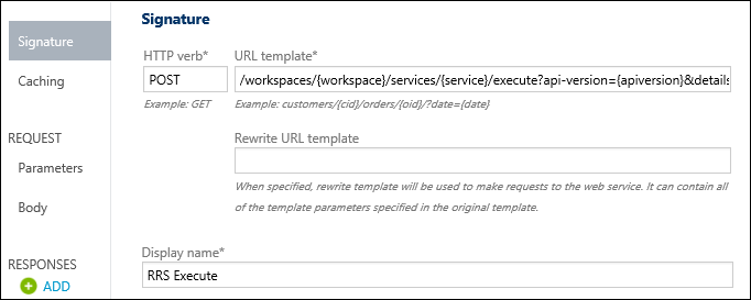 Screenshot shows the Signature page where you can enter a display name.