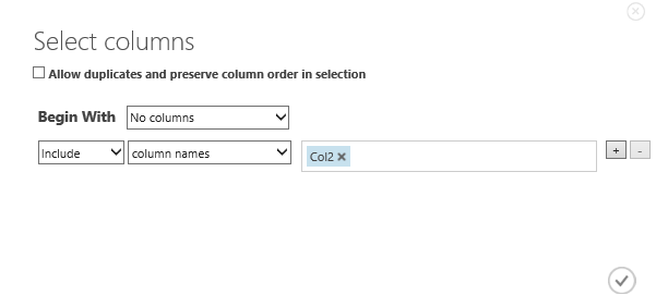 Select columns using column names