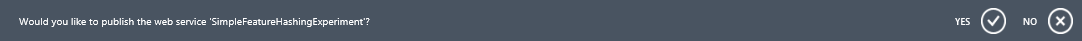 Screenshot shows a confirm message and the option to publish or not.