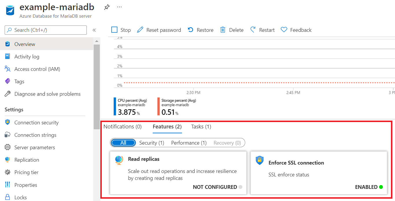 Screenshot of the Azure portal showing an Azure Advisor recommendation.