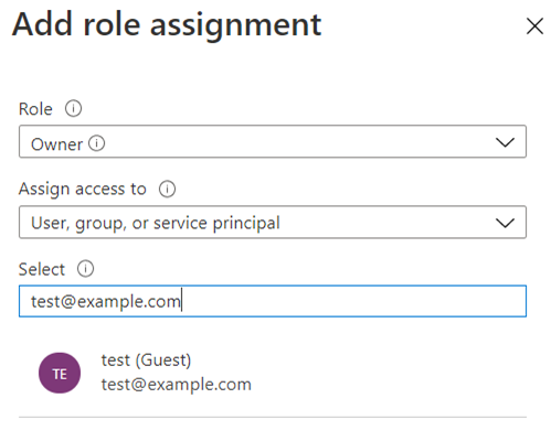 The add role assignment window is shown.