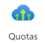 Screenshot of the Quotas icon in the Azure portal.