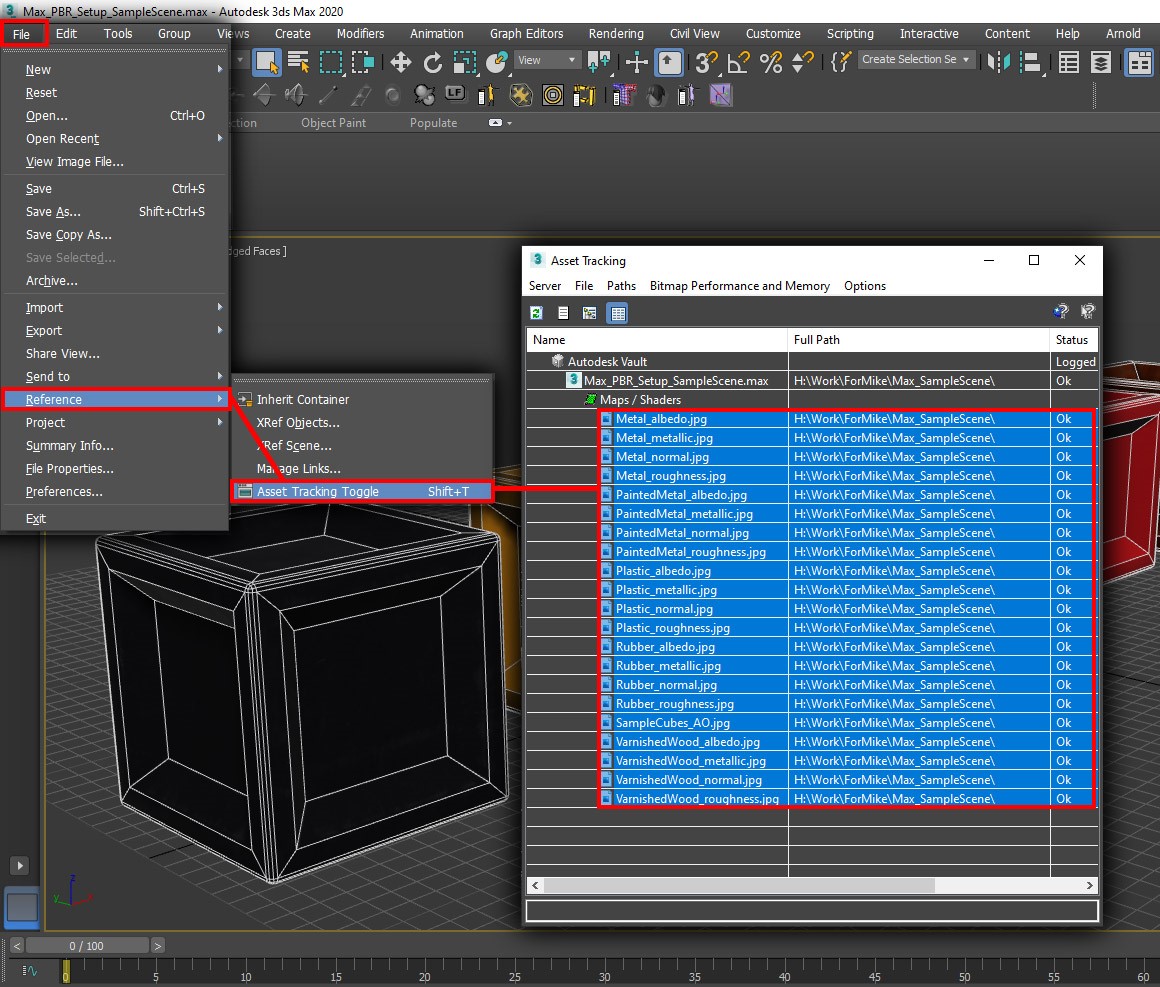 up PBR materials in 3ds - Azure Remote Rendering | Microsoft Learn