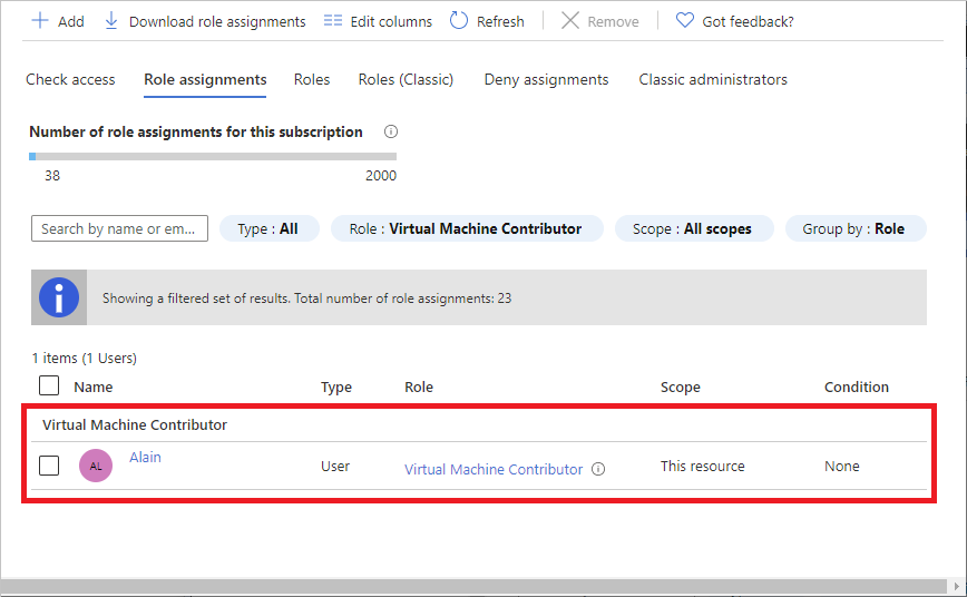 Tutorial: Grant a user access to Azure resources using the Azure portal -  Azure RBAC | Microsoft Learn