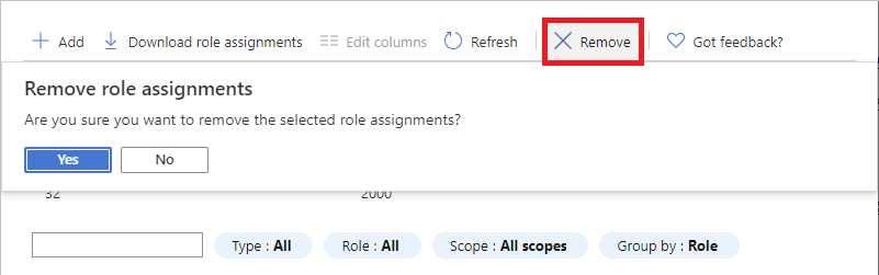 delete role assignment azure rest api