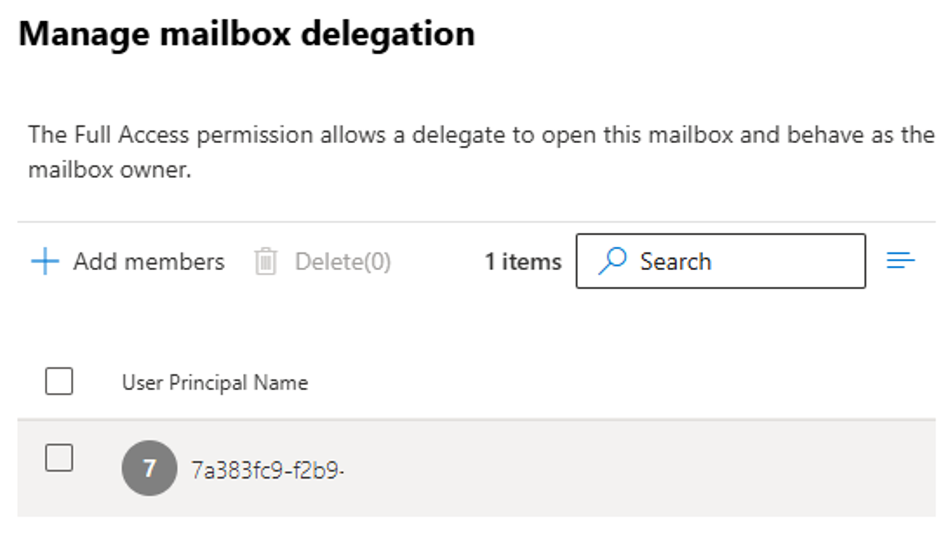 Screenshot of delegate.