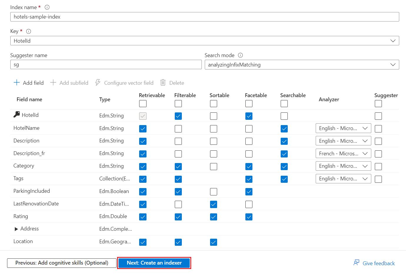 Criar um serviço de pesquisa no portal - Azure AI Search