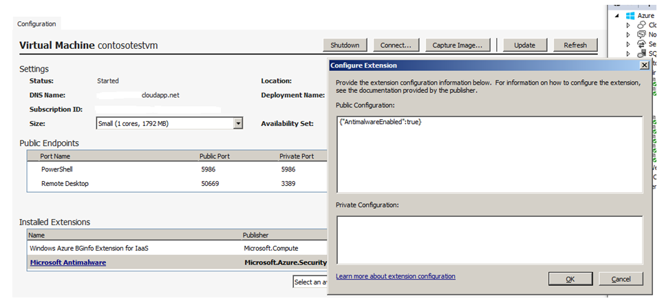 antimalware for azure