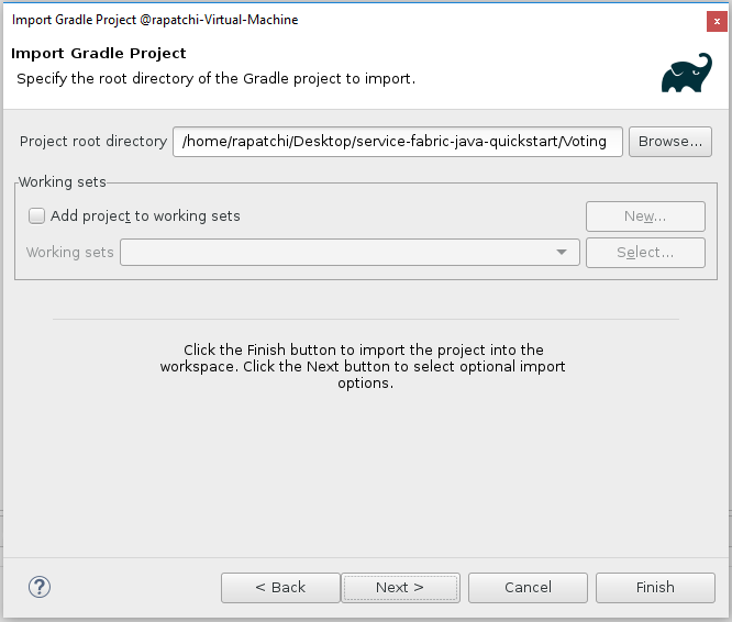 Import Gradle project into Eclipse