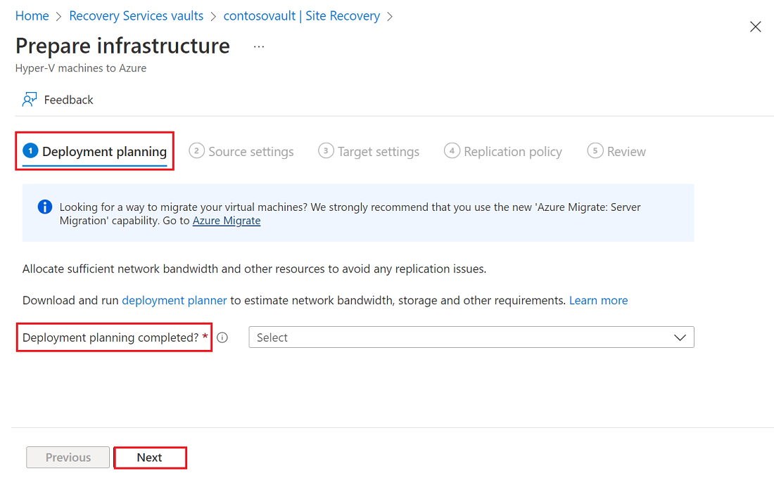 Set up Hyper-V disaster recovery by using Azure Site Recovery