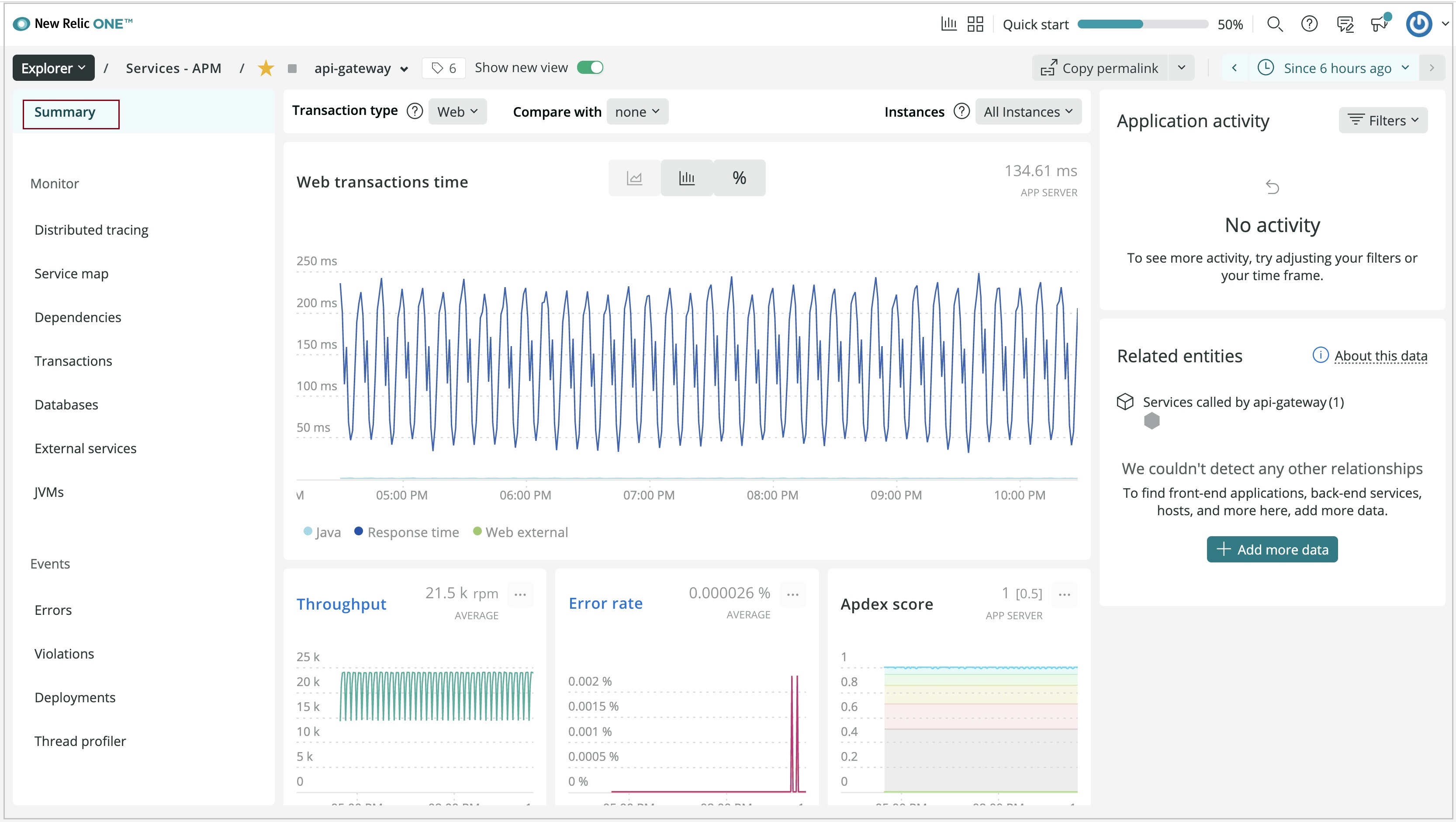 How to monitor Spring Boot apps using New Relic Java agent Azure