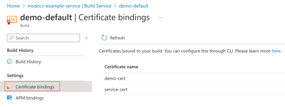 How to configure APM integration and CA certificates Azure