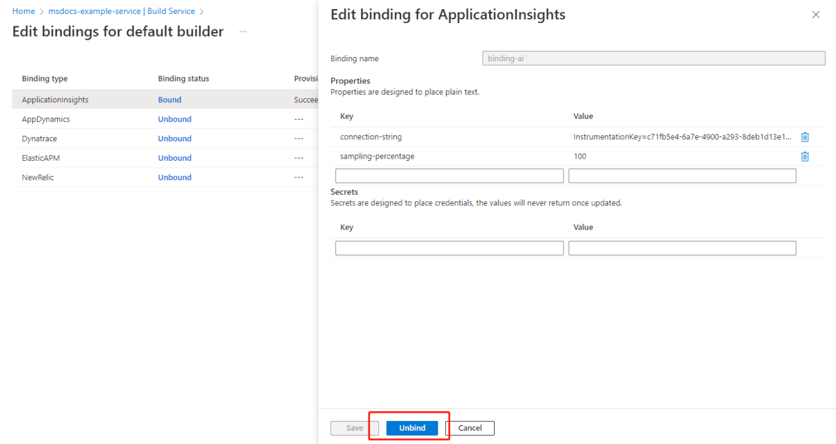 How to configure APM integration and CA certificates Azure