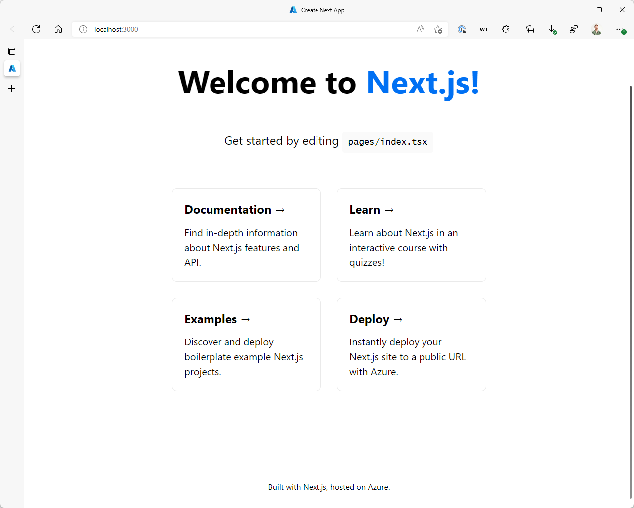 Screenshot of a Next.js app running in the browser.
