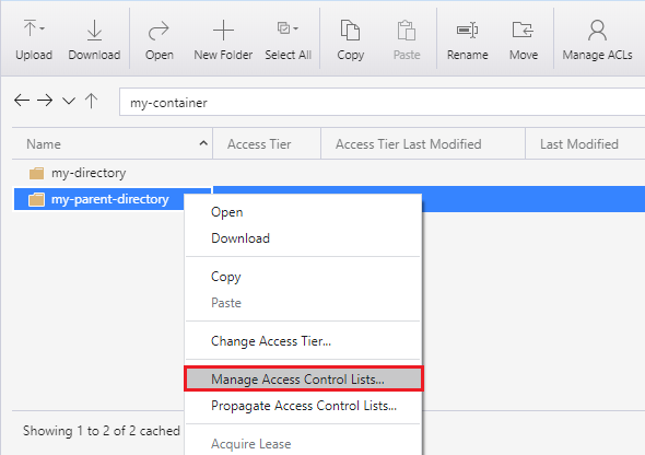 microsoft azure storage explorer add folder