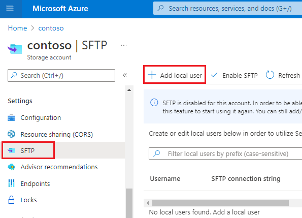 Connect to Azure Blob Storage using SFTP - Azure Storage | Microsoft Learn