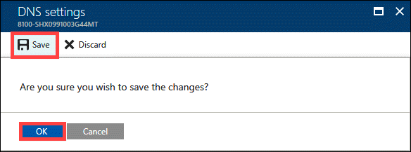 Save and confirm changes