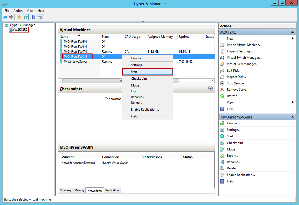 Provision StorSimple Virtual Array in Hyper-V | Microsoft Learn