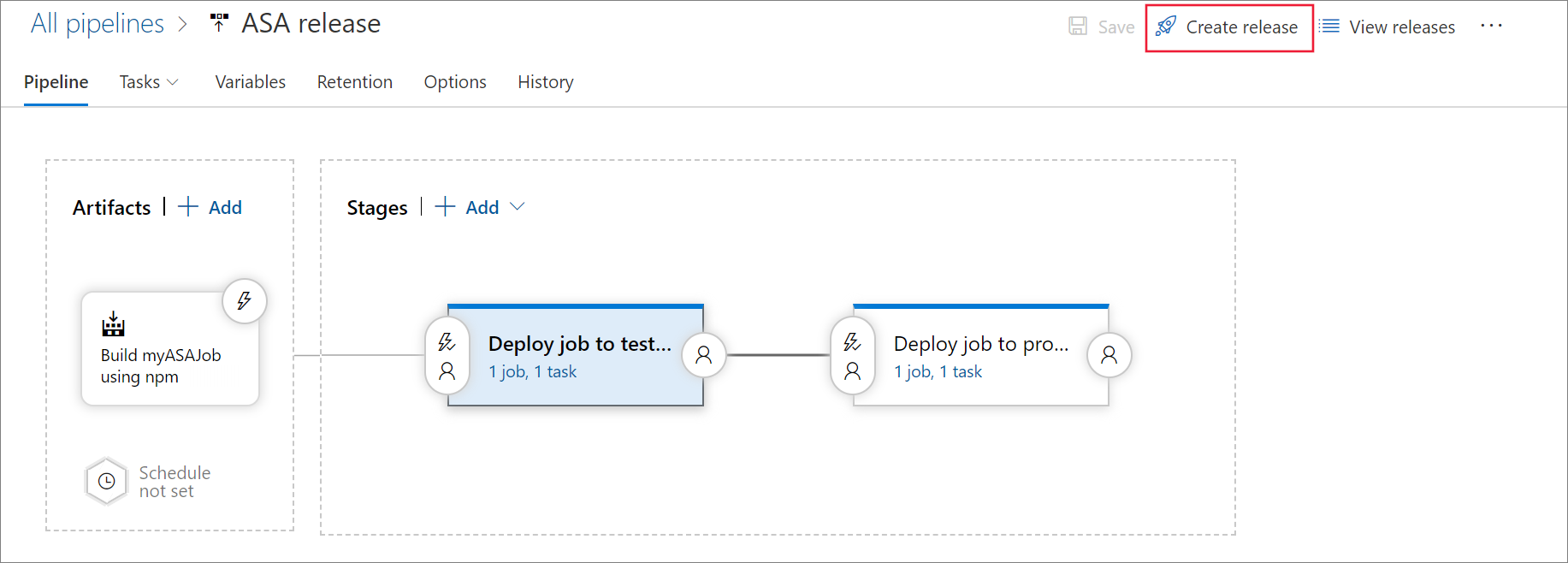 Create a release using Azure Pipelines
