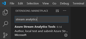 Search for Stream Analytics