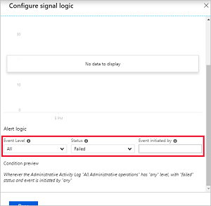 Configure signal logic for Stream Analytics alert