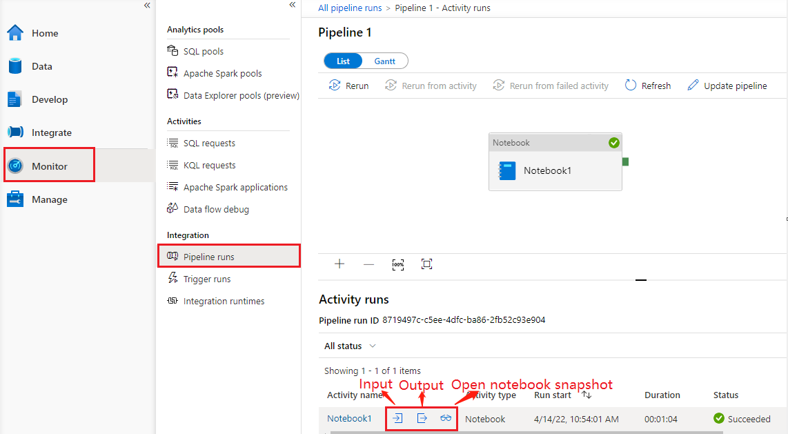 Using BAM from Azure Synapse Pipelines