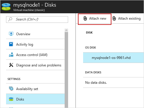 Virtual machines add disk