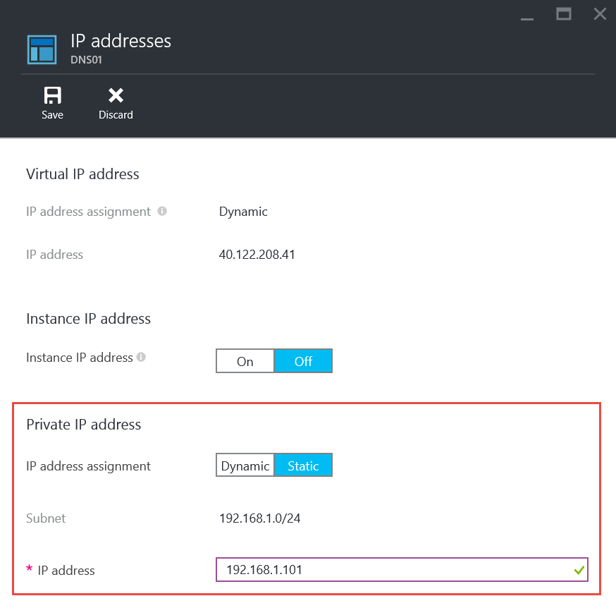Configure private IP addresses for VMs (Classic) - Azure portal | Microsoft  Learn